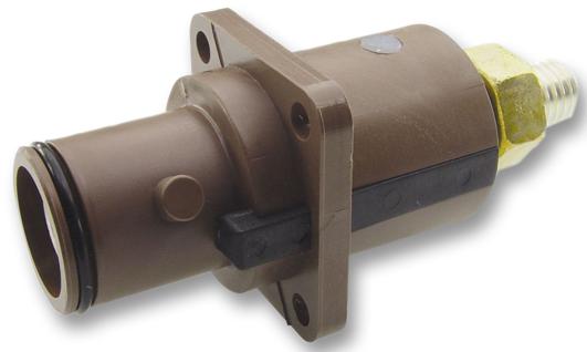 ITT Cannon Snpm-P-Tp-Bn Connector, Male, Panel, Brown