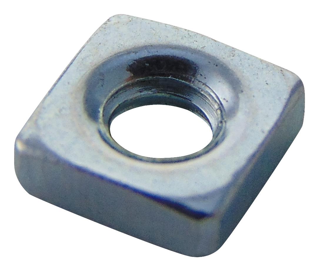 TR Fastenings M3- Sqst-Z100Bs4183 Press Nut, Square, Bzp, M3, Pk100