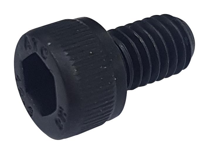 TR Fastenings M6 10 So12Cs S100 Screw Socket, Capacitor, M6X10, Black, Pk100