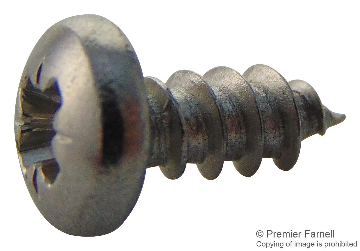 TR Fastenings N40.250 Pra2Abs100- Screw, Pozi Pan, Steel, A2, #4X1/4,pk100