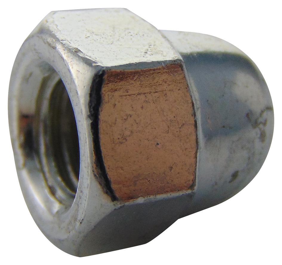 TR Fastenings M8- Dnst-Z50- Dome Nut, Bzp, M8