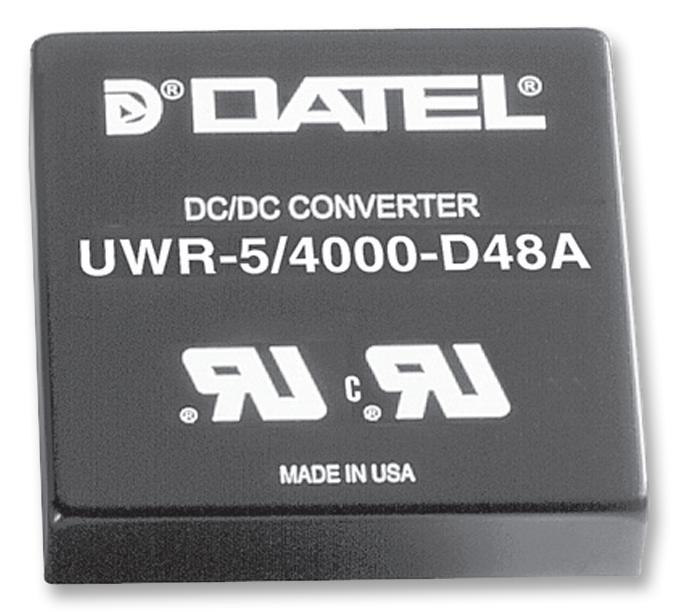 Murata Power Solutions Uwr-5/4000-D12A-C Converter, Dc/dc, 1O/p, 20W, 5V