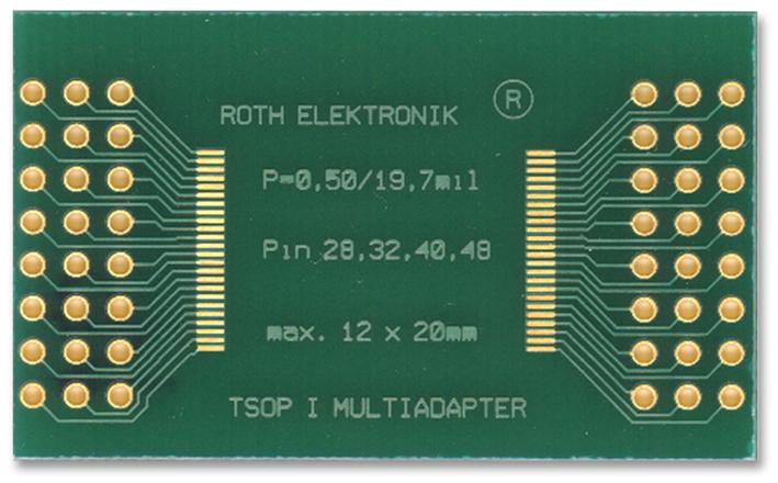 Roth Elektronik Re900-02 Adaptor, Smd, 0.5mm, 28-48Pin