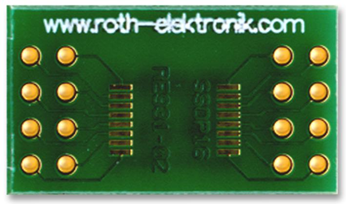 Roth Elektronik Re931-02 Pcb, Adaptor, Smd, Ssop-16, 0.65mm