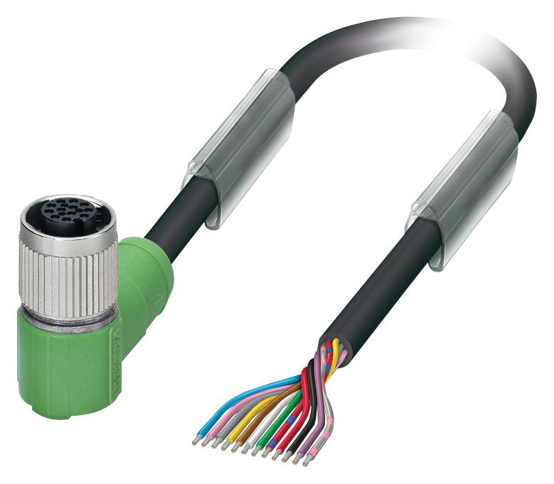 Phoenix Contact 1430653 Sensor Cord, 12P M12 Rcpt-Free End, 1.5M