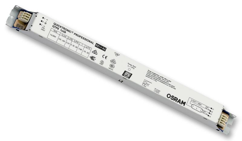 Osram Qtp8158 Control Gear, Single, T8, 58W