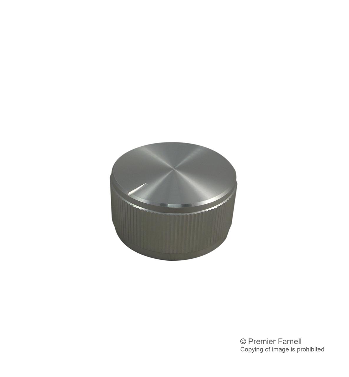 Multicomp 061-6008 Knob, Aluminium, Natural, 31.8mm