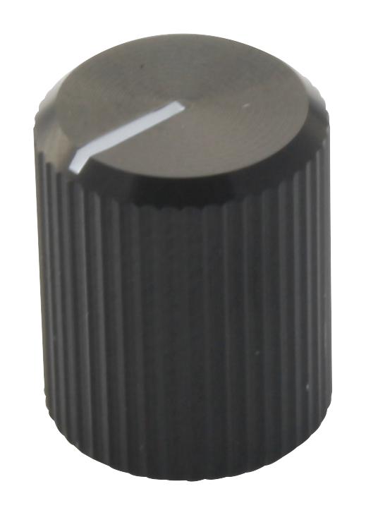 Multicomp Kb00004 Knob, Al, 10mm, Black, 3.2mm Shaft