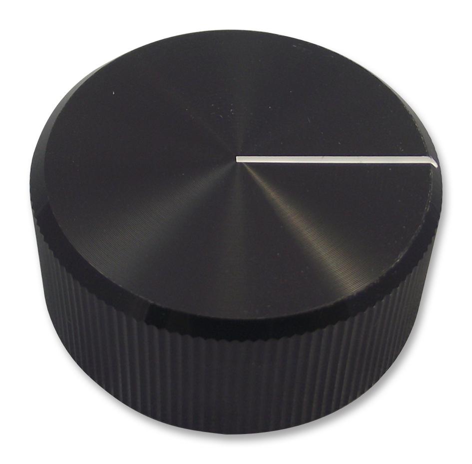 Multicomp Kb00008 Knob, Al, 30mm, Black, 6.4mm Shaft