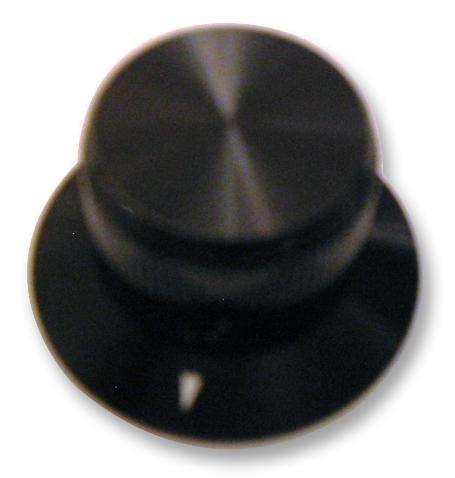 Multicomp Kb00037 Knob, Al, 19/28.5mm, Black, 6.4mm