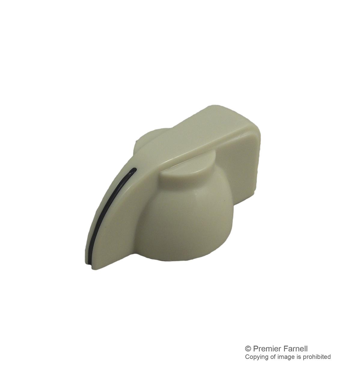 Multicomp Cf-P1-01-S(6.4)E Knob, Ivory, 6.4mm Shaft