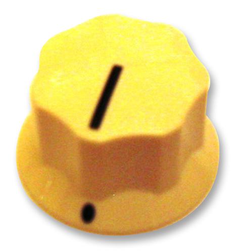 Multicomp Cf-W3-91-S(6.4)W6 Knob, 19mm, Almond, Screw 6.4 Sha