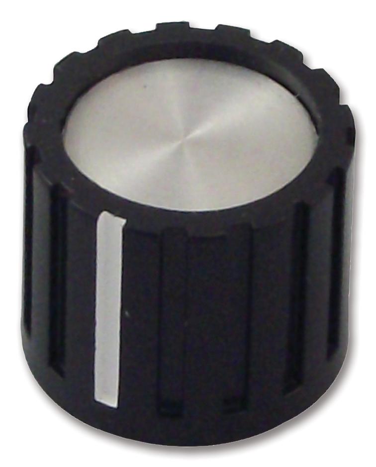 Multicomp Cp-Lb16-M-S(6.4)E Knob, Plastic, 16mm, Al Capacitor