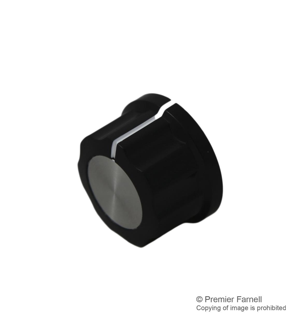 Multicomp Cf-X3-M-S(6.4)E Knob, Plastic, 27mm, Al Capacitor