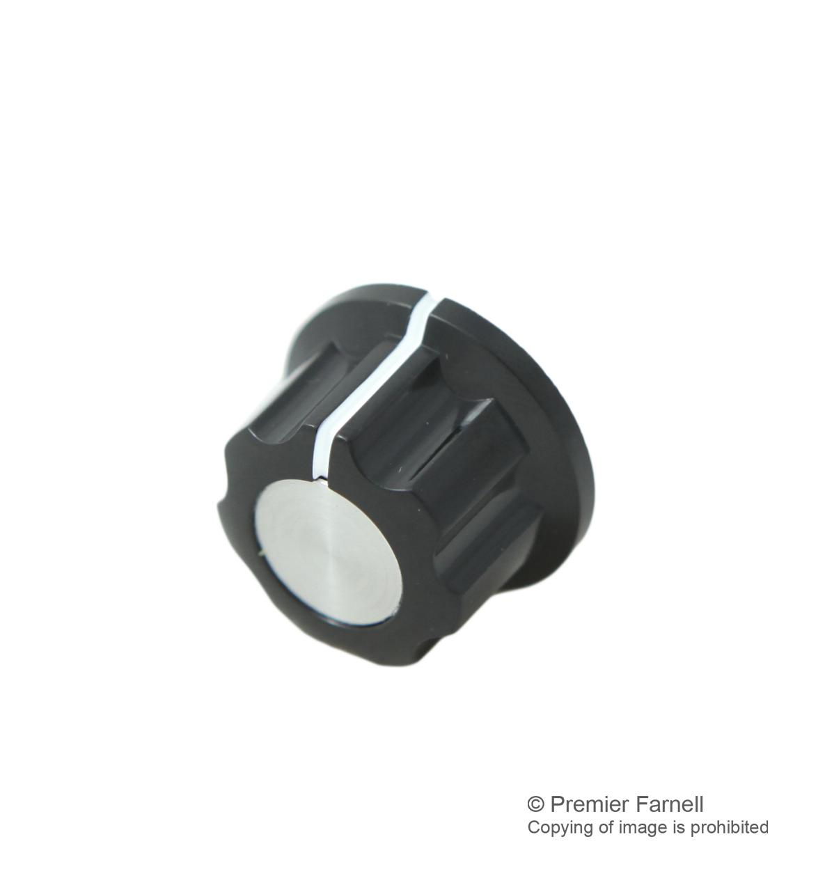 Multicomp Cf-X4-M-S(6.4)E Knob, Plastic, 20mm, Al Capacitor