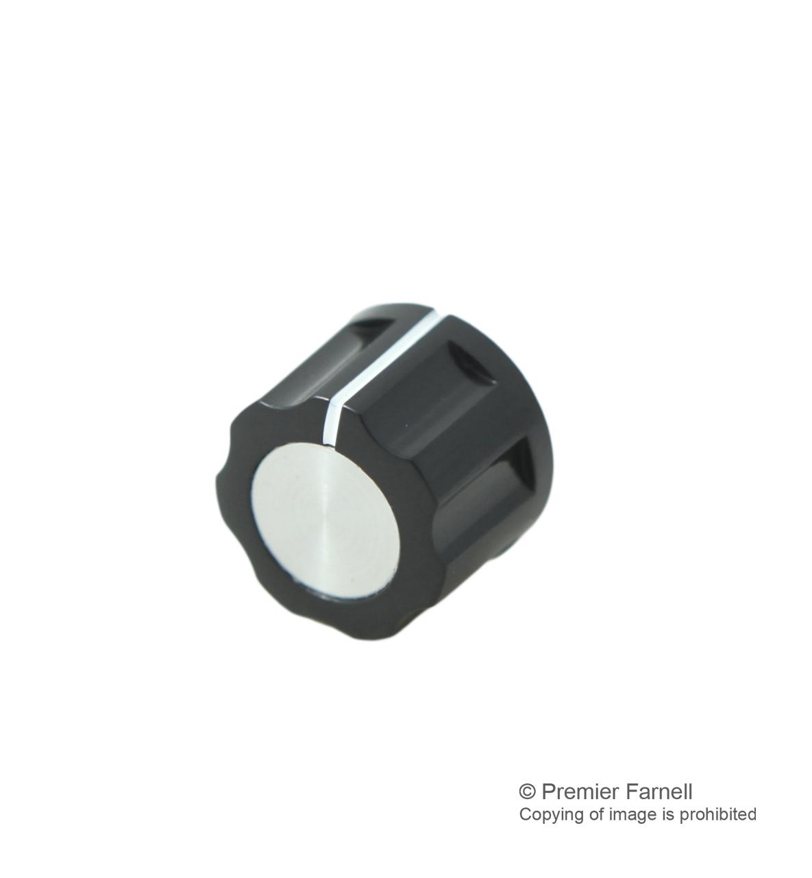 Multicomp Cf-X5-M-S(6.4)E Knob, Plastic, 16mm, Al Capacitor