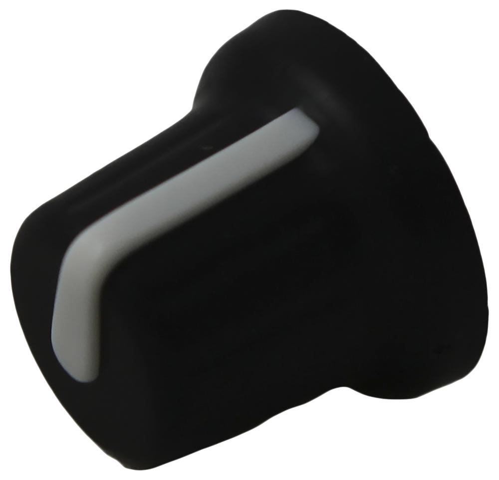 Multicomp Cr-Ba-7C6-180D Knob, 15.7mm, Black, White Line