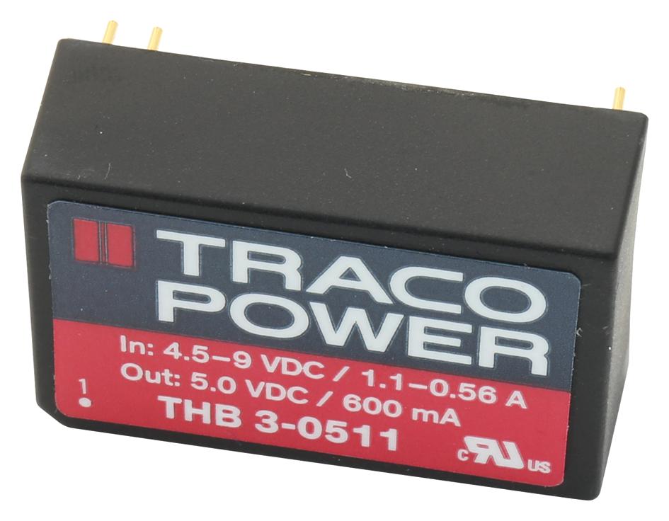 TRACO Power Thb 3-0511 Dc-Dc Converter, Medical, 5V, 0.6A