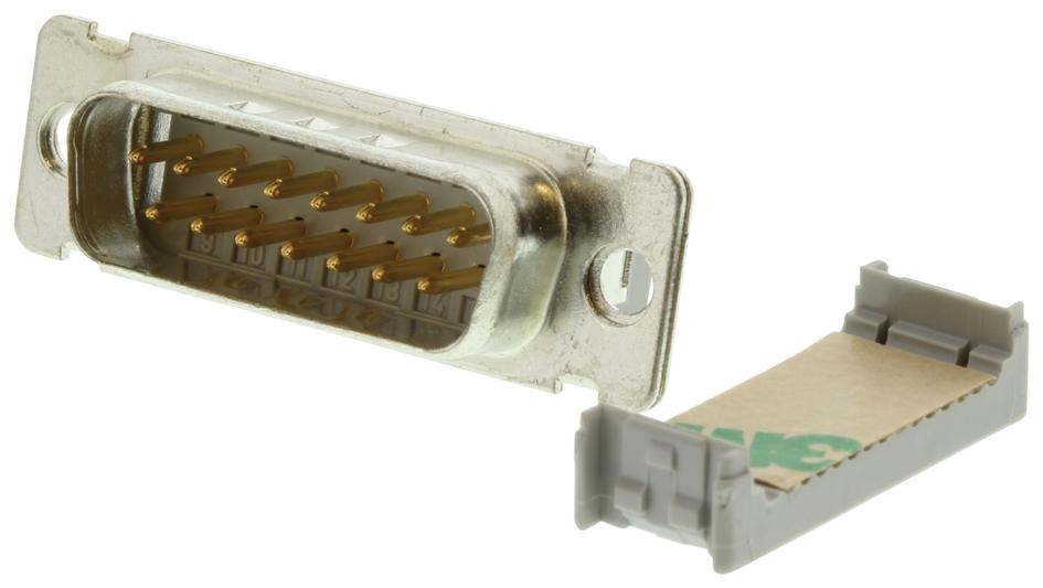 3M 8215-6000 Connector, D, Sub, Male, 15Way