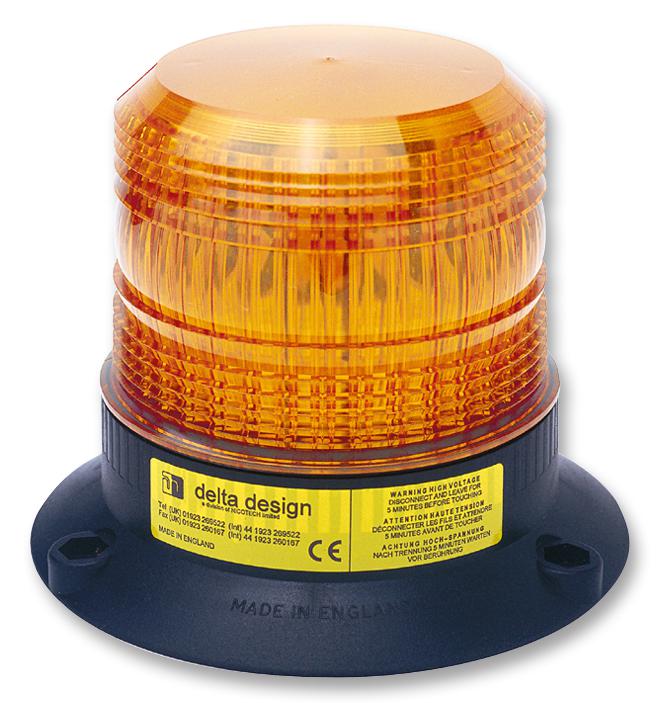 Delta Design 46901201 Beacon, Xenon, 10-100V, 5W, Amb