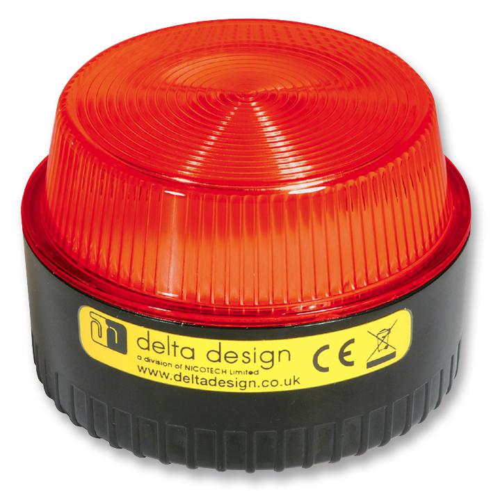 Delta Design 31105372 Beacon, Xenon, Lt, 230V, 5W, Red