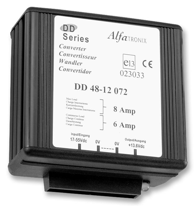 Alfatronix Dd 48-12 072 Converter, Dc/dc, 72W, 48V