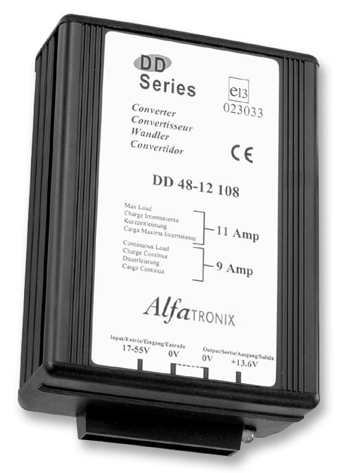 Alfatronix Dd 48-12 108 Converter, Dc/dc, 108W, 48V