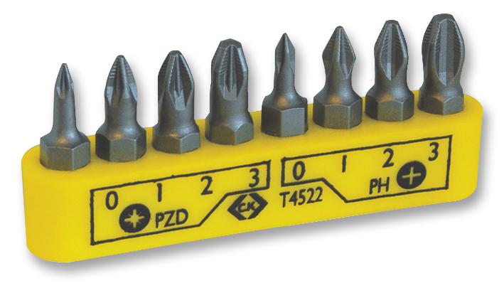 Ck Tools T4522 Bit Set, Phillips/pozi, 8Pc