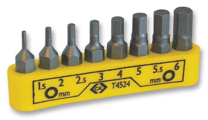 Ck Tools T4524 Hexagon Bit Set, 8Pc