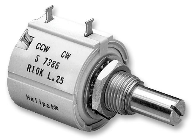 Tt Electronics/bi Technologies 7286R2Kl.25 Potentiometer, Ww 7/8, 10 Turn 2K