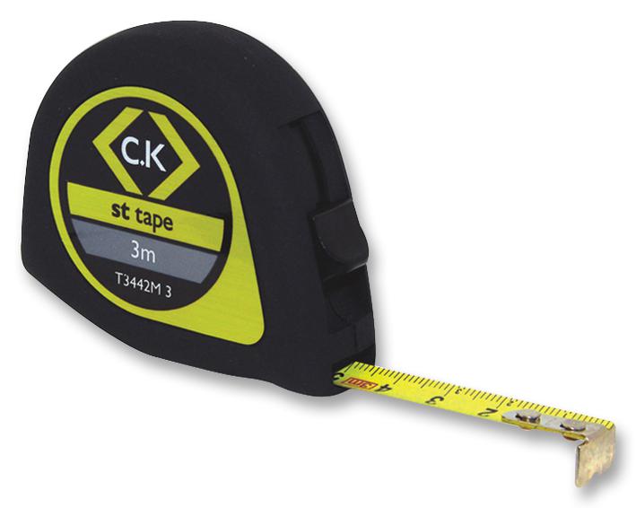 Ck Tools T3442M 3 Tape Measure, Softech, 3M, Metric