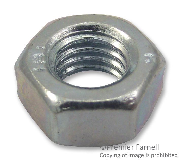 TR Fastenings M8-Hfst-Z50- Nut, Steel, Zinc Plated, M8, Bx50, Pk50