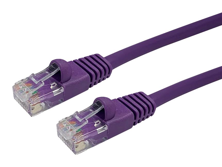 Videk 2965-0.3Pr Patch Lead, Cat5E, Purple, 300mm