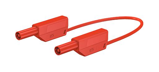 Staubli 28.0124-100-22 Test Lead, Red, 1M, 1Kv, 32A