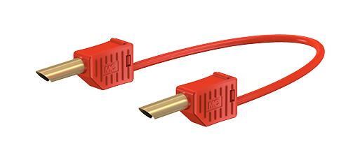 Staubli 28.0055-100-22 Test Lead, Red, 1M, 60V, 19A