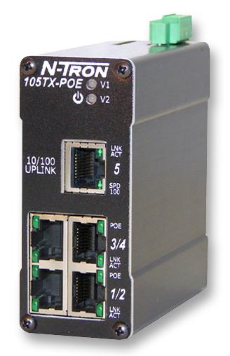 N-Tron 105Tx-Poe Indust. Ethernet Poe Switch