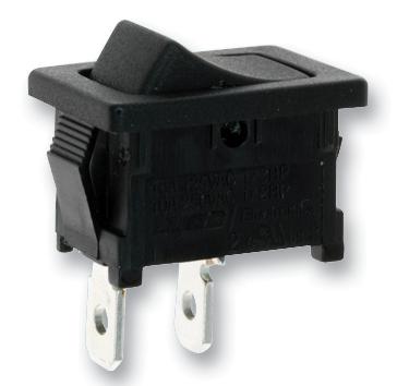 Alcoswitch / Te Connectivity 1634202-1 Switch, Rocker, Spst, Black