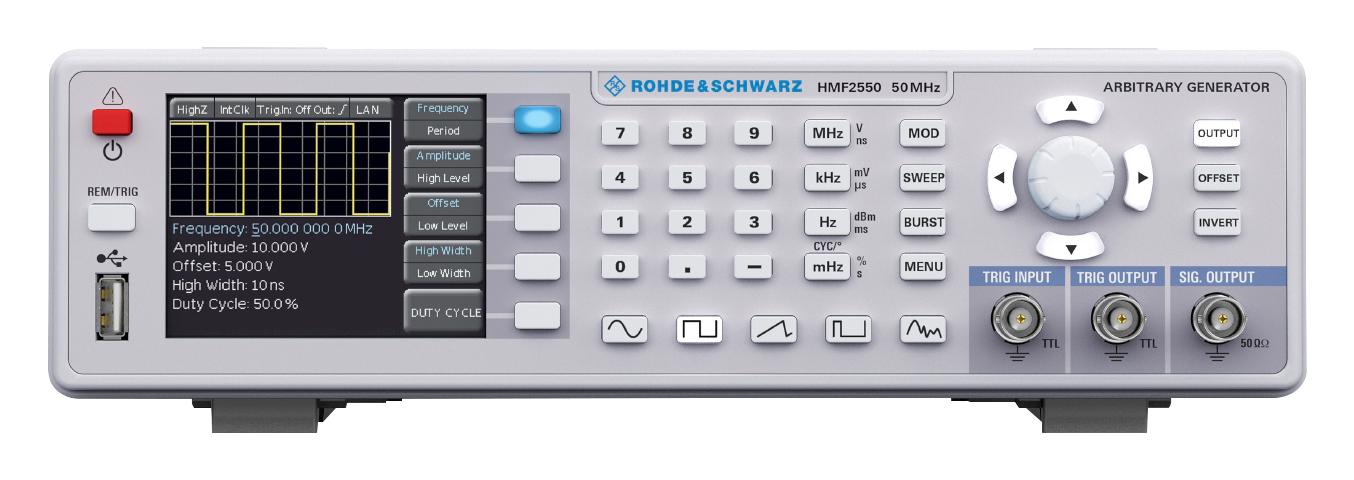 Rohde & Schwarz R&s Hmf2550 Arbitrary Function Generator, 50Mhz