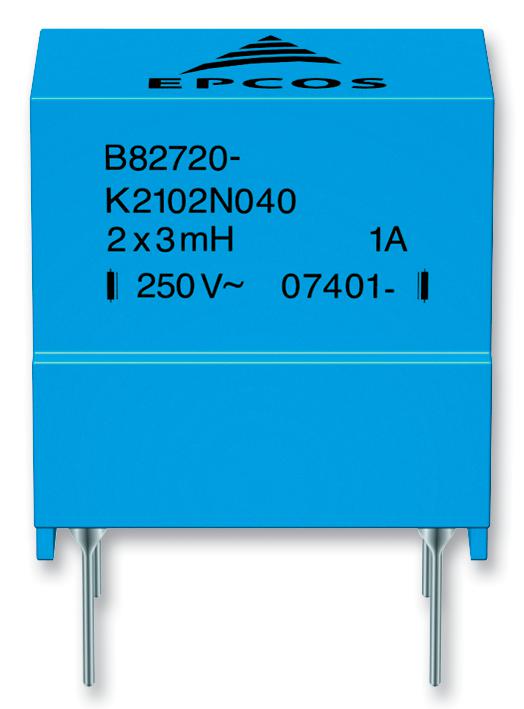 EPCOS B82720K2202N040 Choke, Ring Core, Double, 1.1Mh, 2A