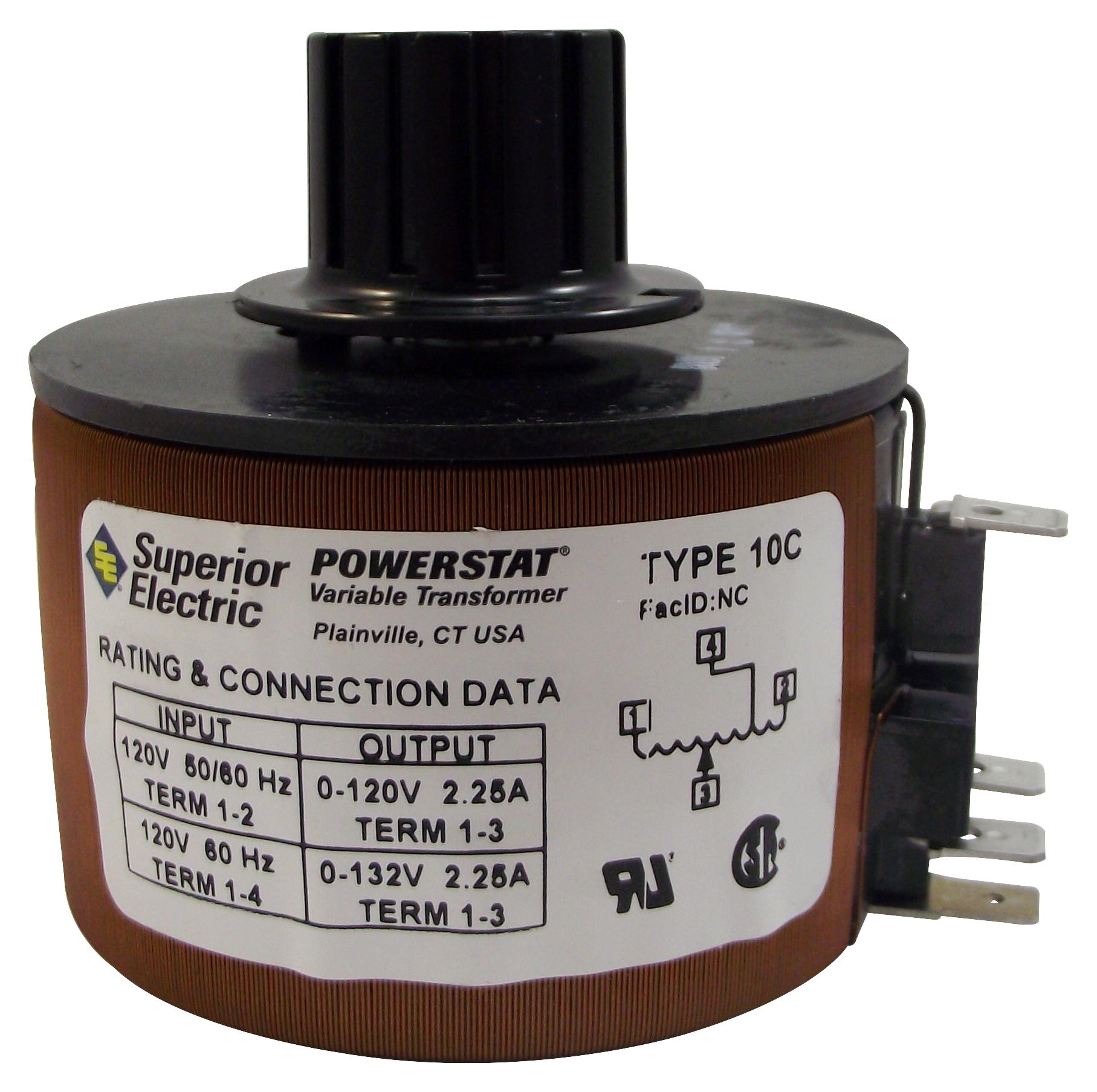 Superior Electric 10C Variable Transformer 120Vac Input