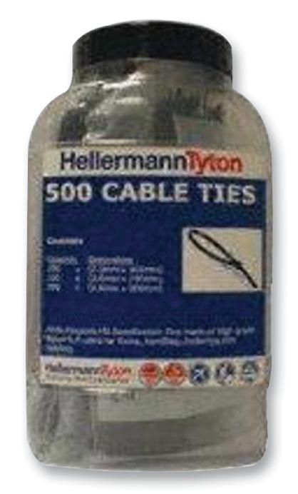 HellermannTyton Htjar1Nt Cable Tie Kit, Natural, Pk500