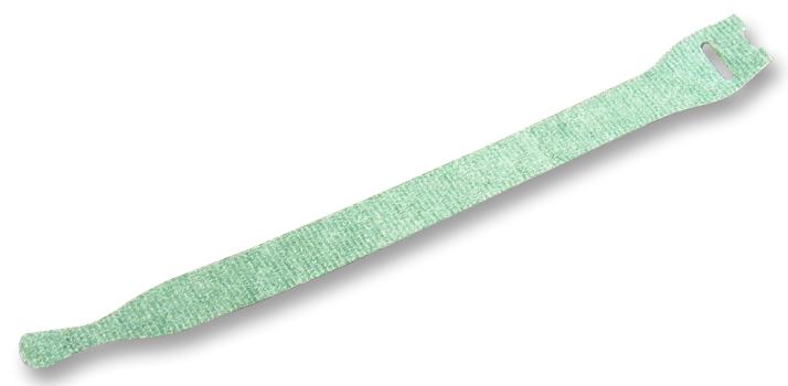 HellermannTyton 130-00017 Loop Tie, Green, 200X12.5mm, Pk10