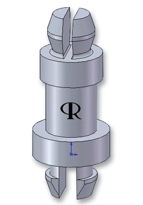 Essentra Components Msps-12-01 Miniature Support Post, Nylon6.6, 19.1mm