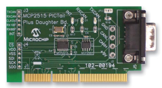 Microchip Technology Technology Mcp2515Dm-Ptpls Mcp2515, Can Cntlr, Daughter Board