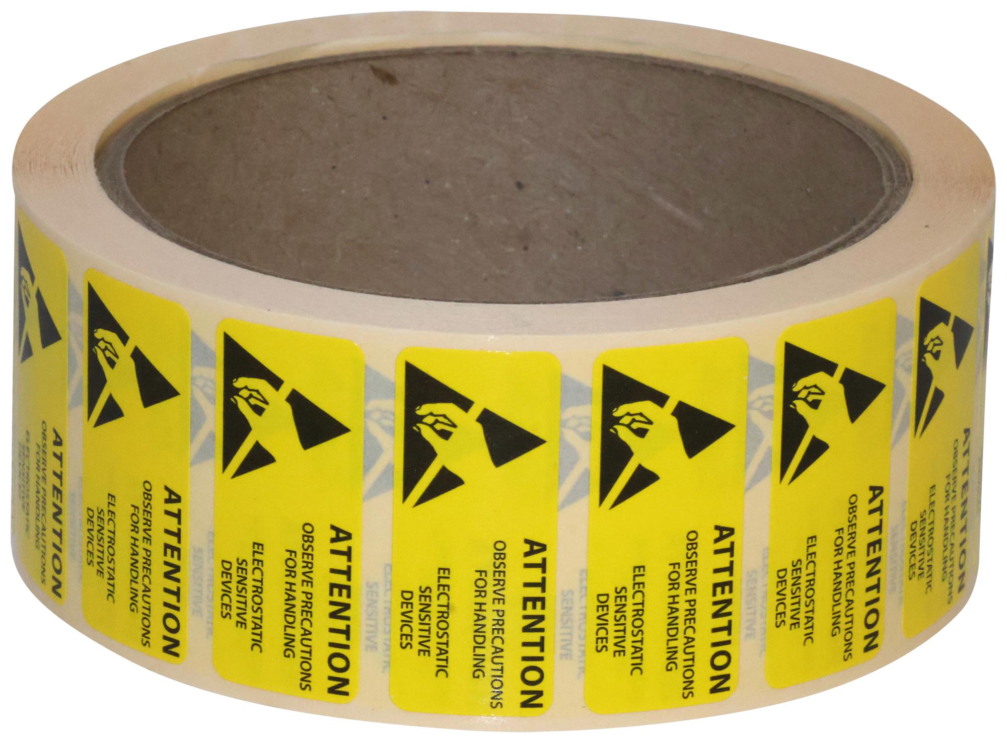 Multicomp Pro 055-0068 Esd Caution Label, 16X38mm