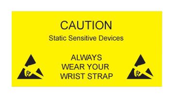 Multicomp Pro 055-0069 Self-Adhesive Esd Caution Sign, Each