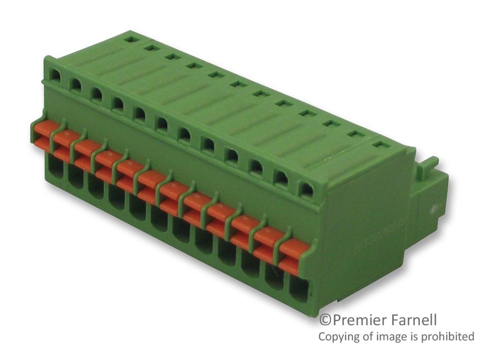 METZ CONNECTorect Asp0511206 Terminal Block, Pluggable, 12Pos, 20Awg