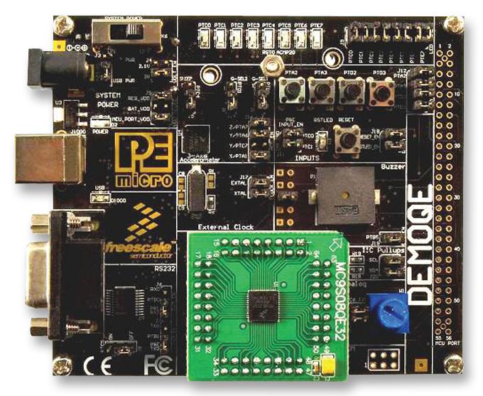 NXP Semiconductors Semiconductors Demo9S08Qe32 Qe32, Embedded Bdm, Demo Board