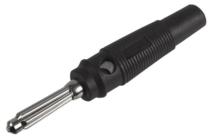 Multicomp 25.413.2 Plug, 24A, 4mm, Cable, Black