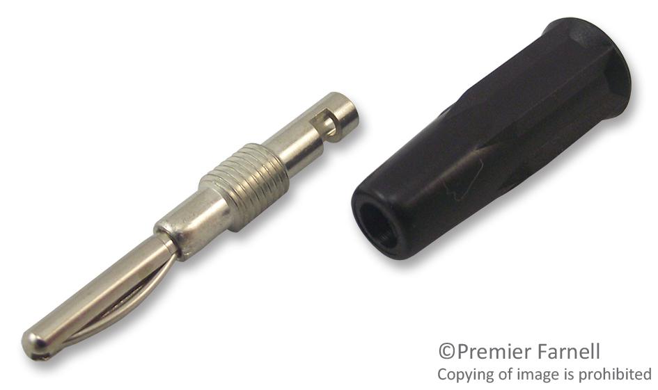 Radiall R921330 Connector, 2mm Plug Black